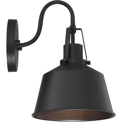 Meridian Lite Trends 1-Light Outdoor Wall Lantern in Matte Black M50049BK