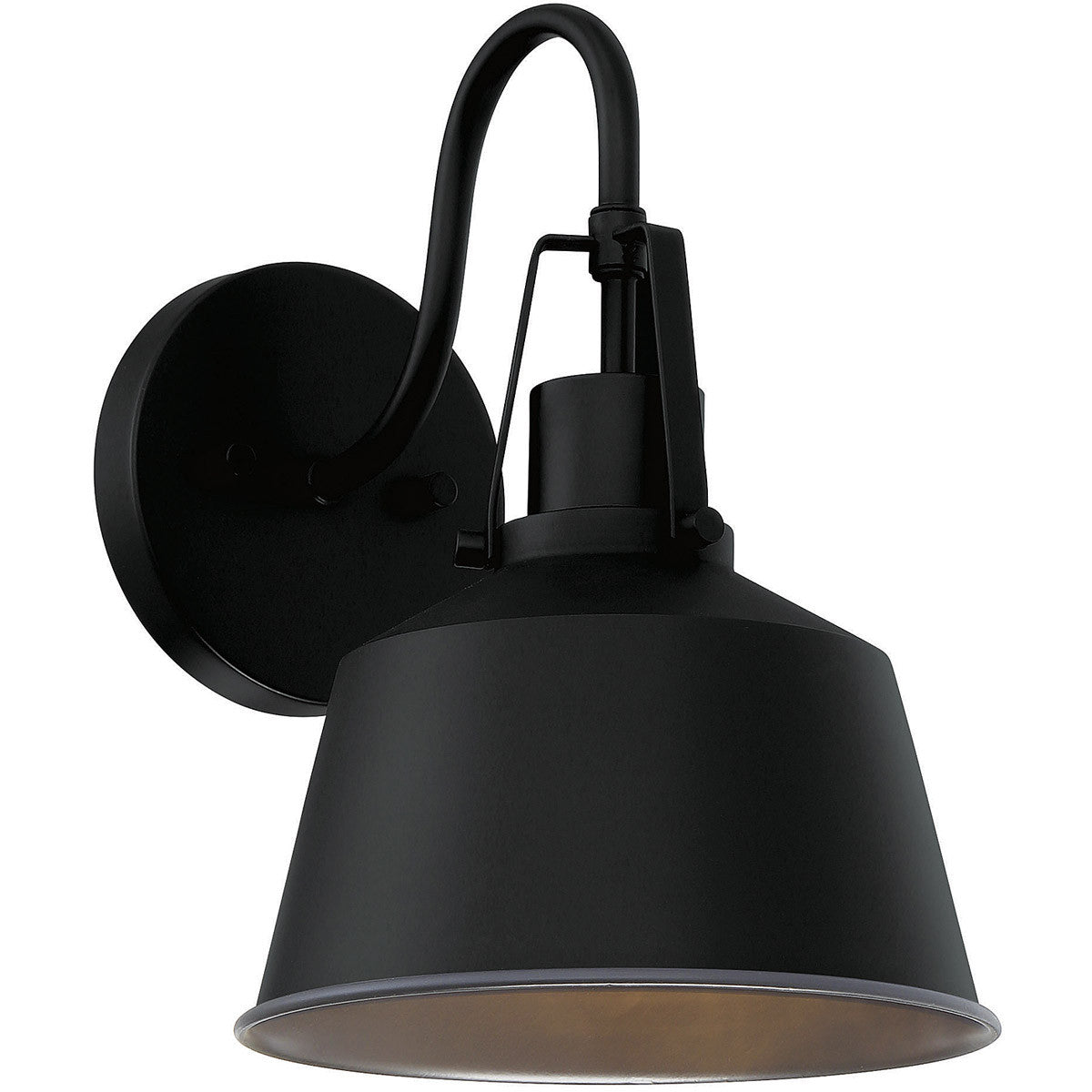 Meridian 1-Light Outdoor Wall Lantern in Matte Black M50049BK