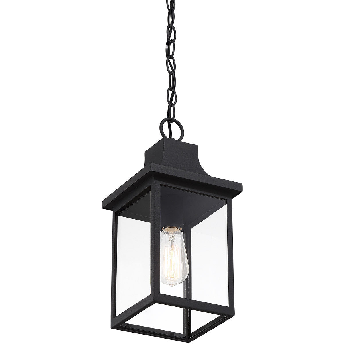 Meridian Lite Trends 1-Light Outdoor Hanging Lantern in Black M50052BK