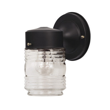 Meridian Lite Trends 1-Light Outdoor Wall Lantern in Black M50063BK