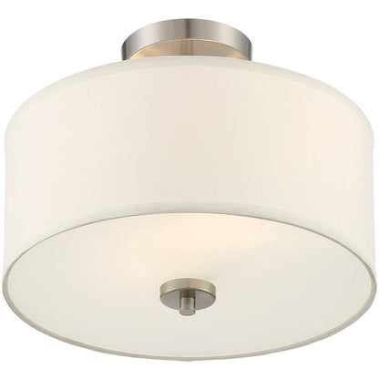 Meridian Lite Trends 2-Light Ceiling Light in Brushed Nickel M60008BN