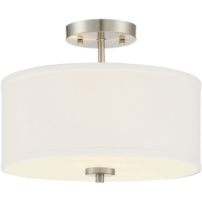 Meridian 2-Light Ceiling Light in Brushed Nickel M60008BN