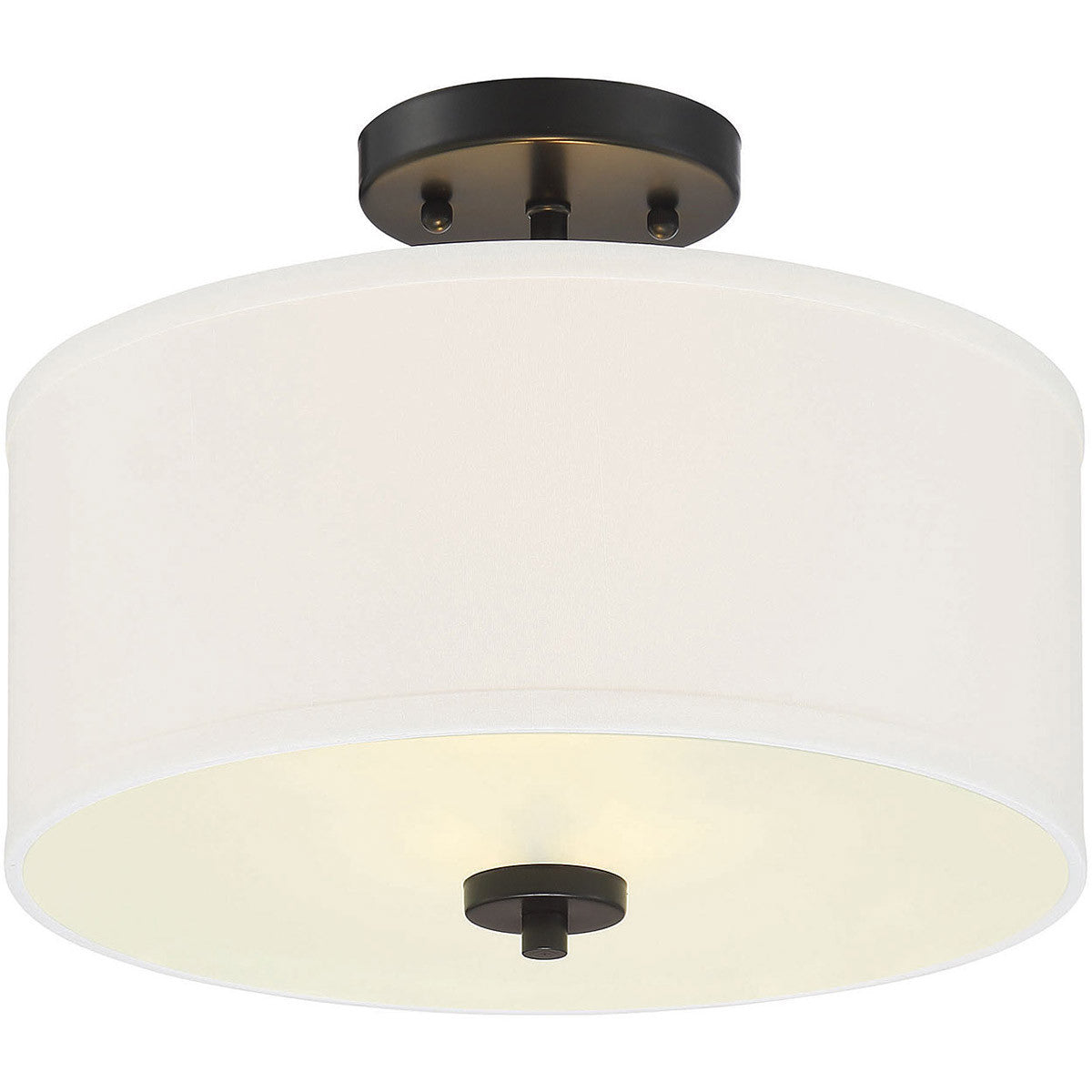 Meridian Lite Trends 2-Light Ceiling Light in Matte Black M60008MBK