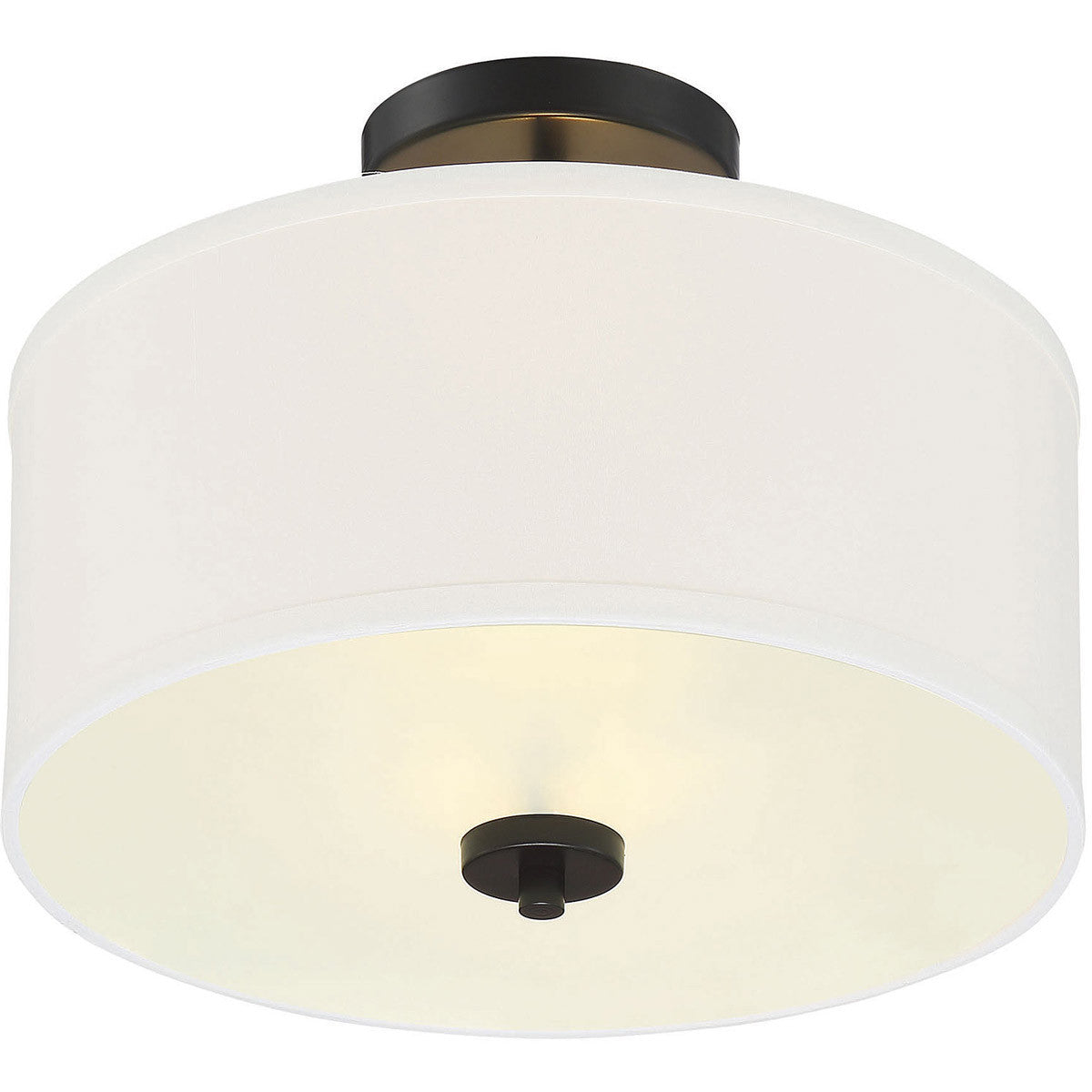 Meridian Lite Trends 2-Light Ceiling Light in Matte Black M60008MBK