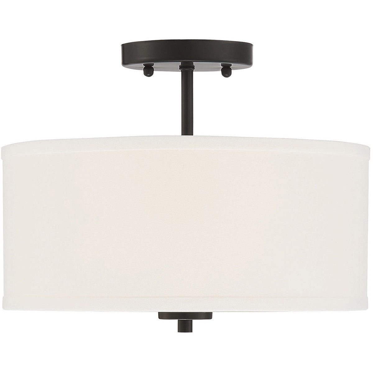 Meridian Lite Trends 2-Light Ceiling Light in Matte Black M60008MBK