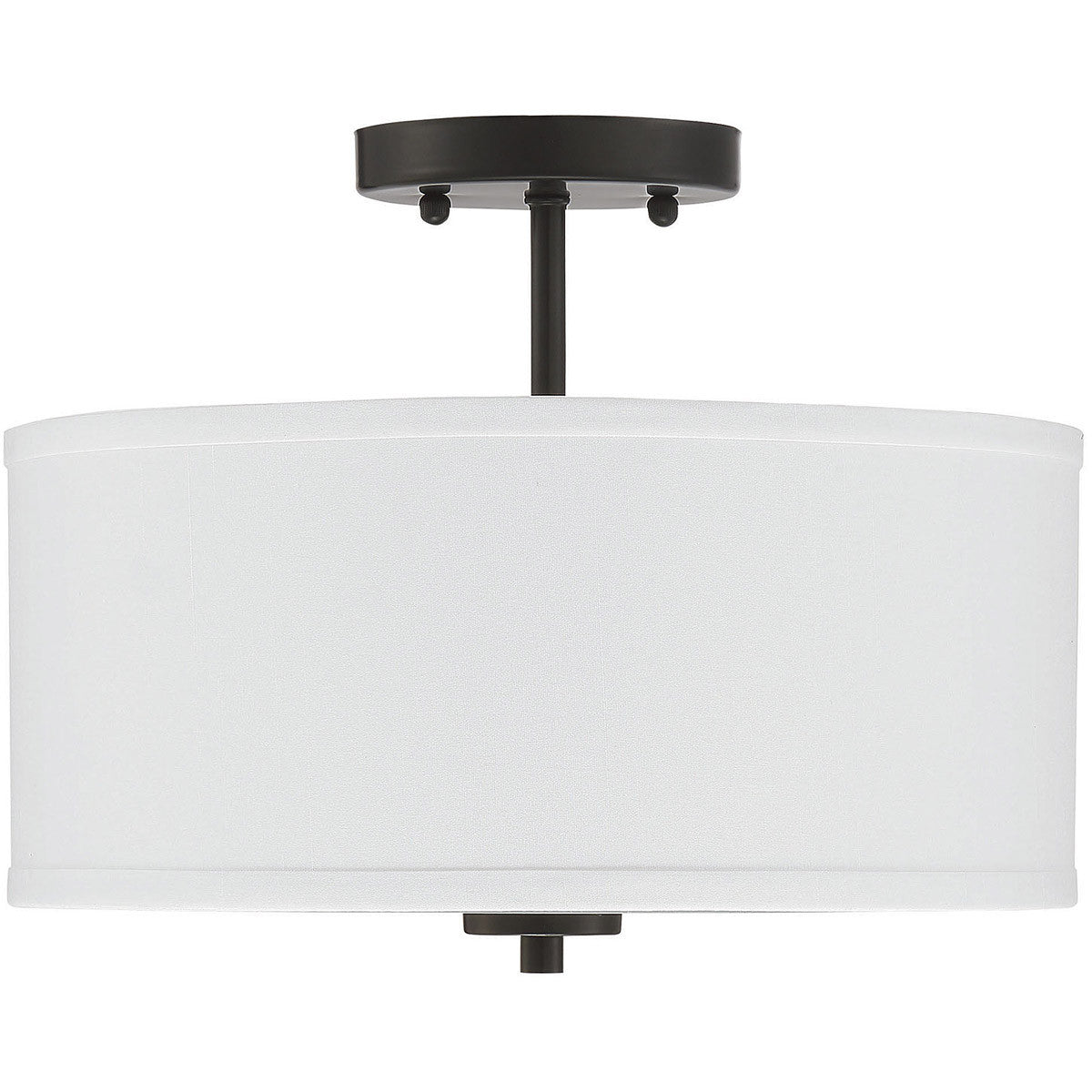 Meridian Lite Trends 2-Light Ceiling Light in Matte Black M60008MBK