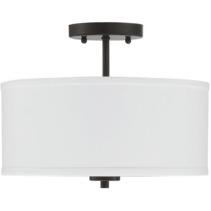 Meridian Lite Trends 2-Light Ceiling Light in Matte Black M60008MBK