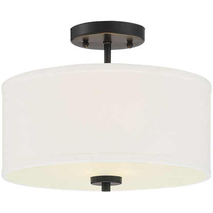 Meridian 2-Light Ceiling Light in Matte Black M60008MBK