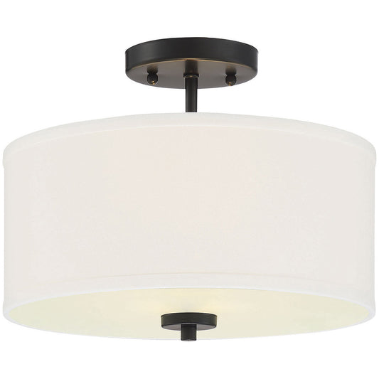 Meridian 2-Light Ceiling Light in Matte Black M60008MBK