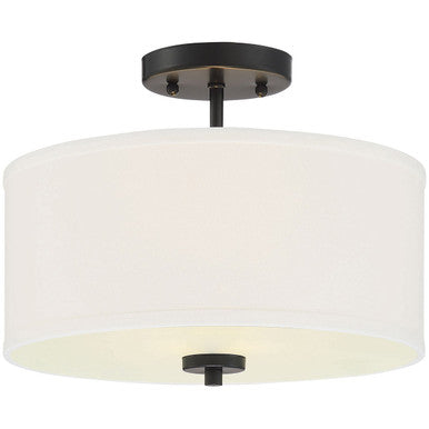 Meridian Lite Trends 2-Light Ceiling Light in Matte Black M60008MBK