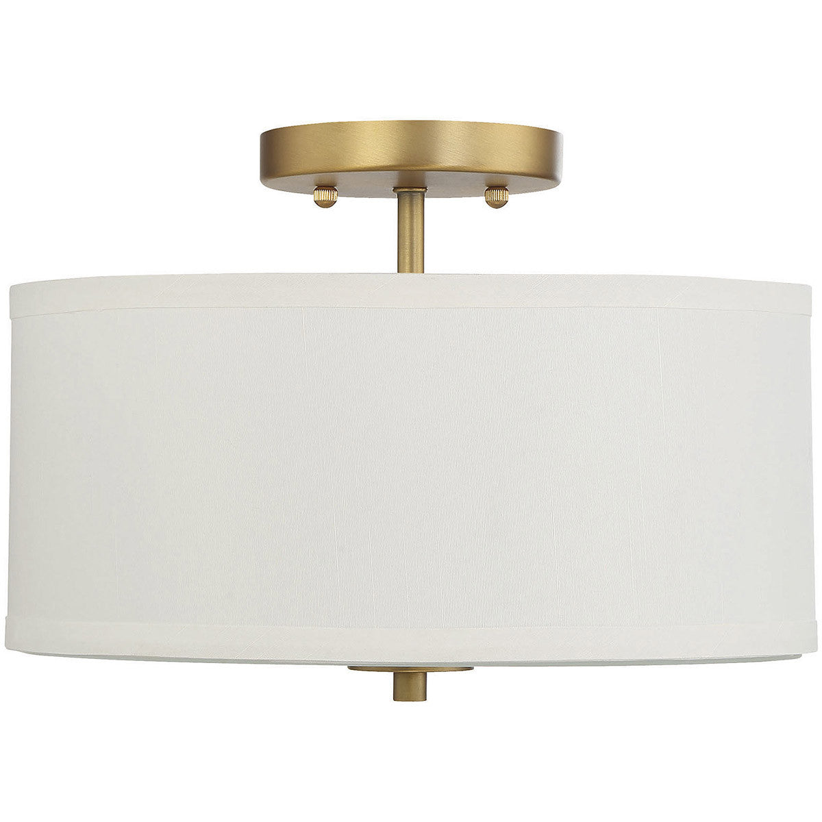 Meridian Lite Trends 2-Light Ceiling Light in Natural Brass M60008NB