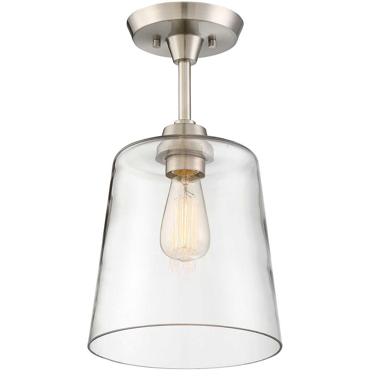 Meridian Lite Trends 1-Light Ceiling Light in Brushed Nickel M60010BN