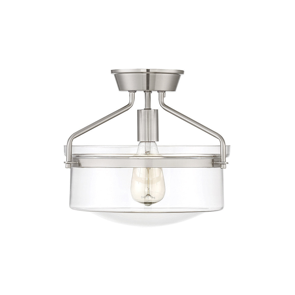 Meridian Lite Trends 1-Light Ceiling Light in Brushed Nickel M60011BN