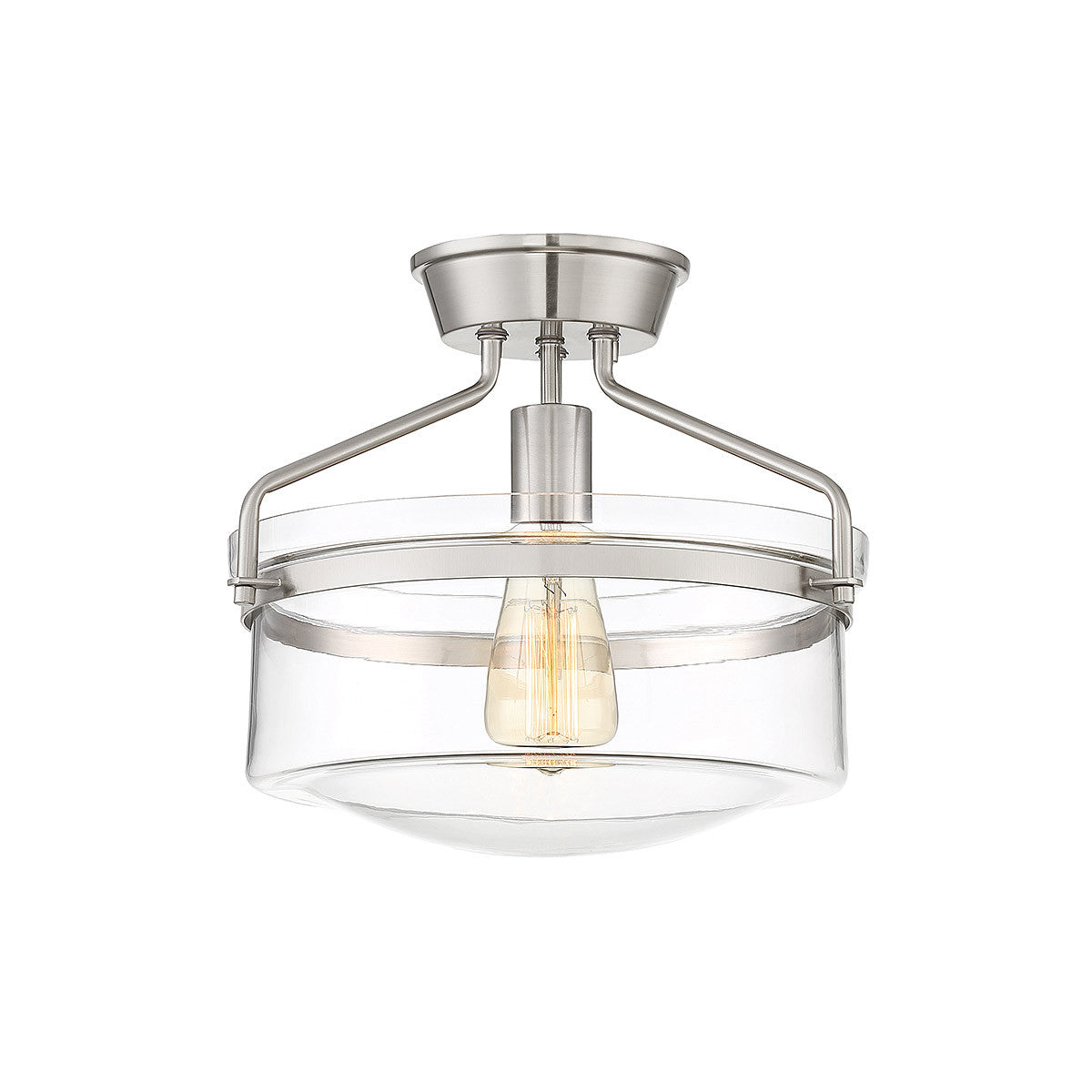 Meridian Lite Trends 1-Light Ceiling Light in Brushed Nickel M60011BN