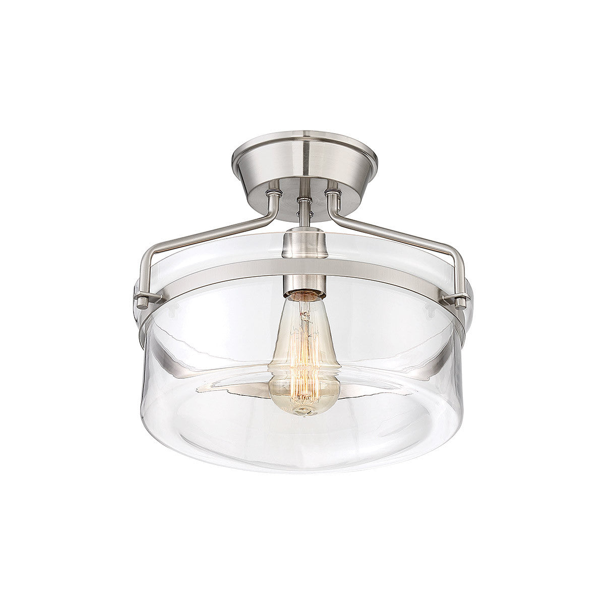 Meridian Lite Trends 1-Light Ceiling Light in Brushed Nickel M60011BN