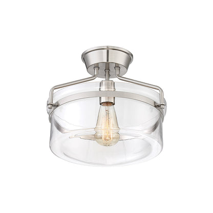 Meridian Lite Trends 1-Light Ceiling Light in Brushed Nickel M60011BN