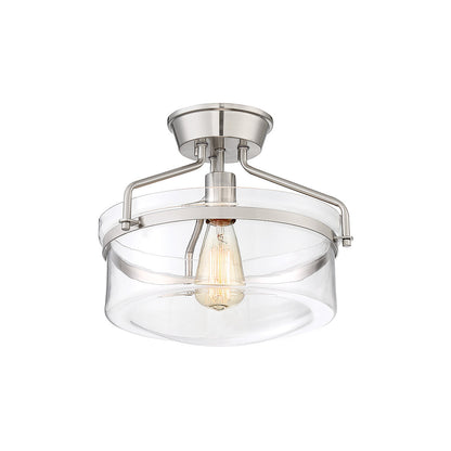 Meridian Lite Trends 1-Light Ceiling Light in Brushed Nickel M60011BN