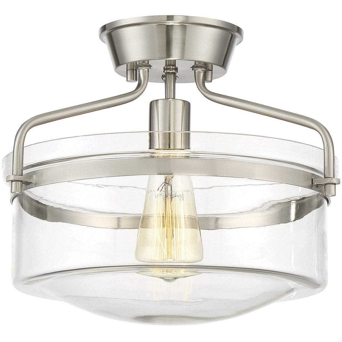 Meridian 1-Light Ceiling Light in Brushed Nickel M60011BN