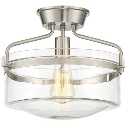 Meridian 1-Light Ceiling Light in Brushed Nickel M60011BN