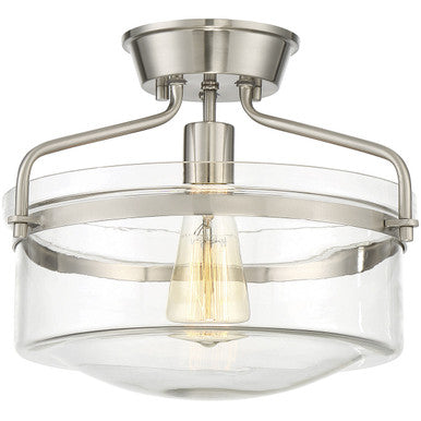 Meridian Lite Trends 1-Light Ceiling Light in Brushed Nickel M60011BN