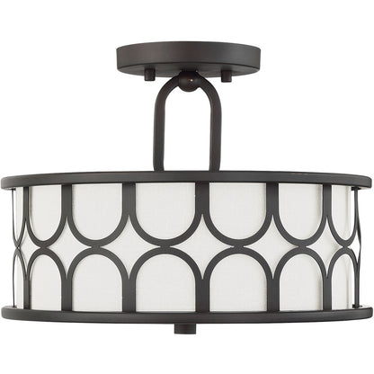 Meridian Lite Trends 2-Light Ceiling Light in Oil Rubbed Bronze M60015ORB