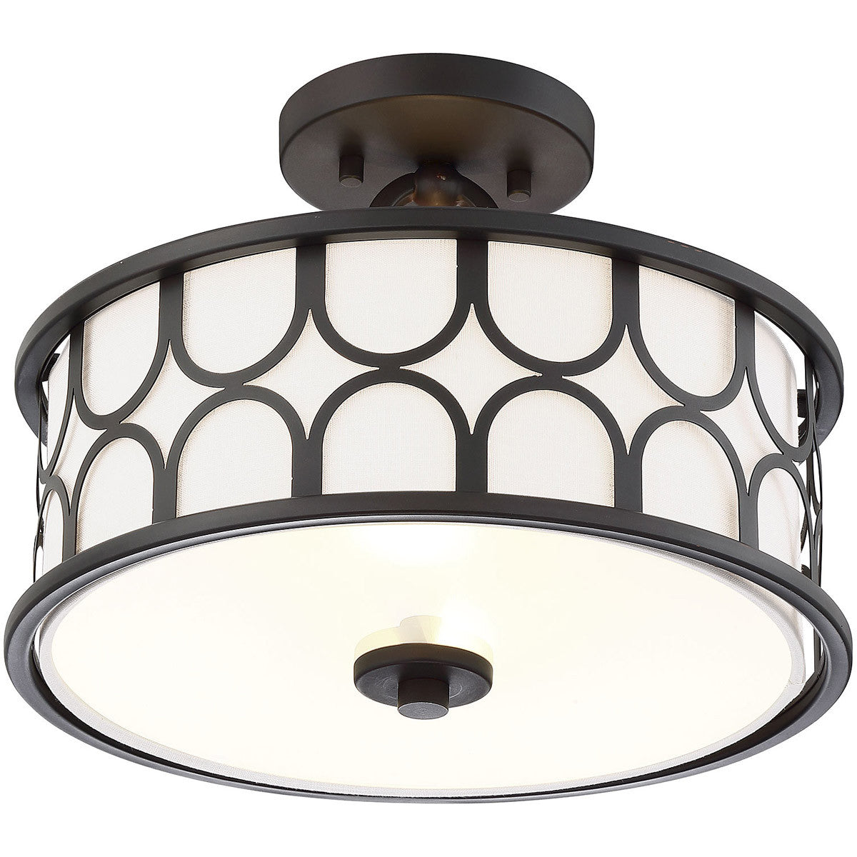 Meridian Lite Trends 2-Light Ceiling Light in Oil Rubbed Bronze M60015ORB