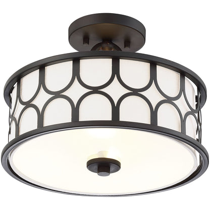 Meridian Lite Trends 2-Light Ceiling Light in Oil Rubbed Bronze M60015ORB