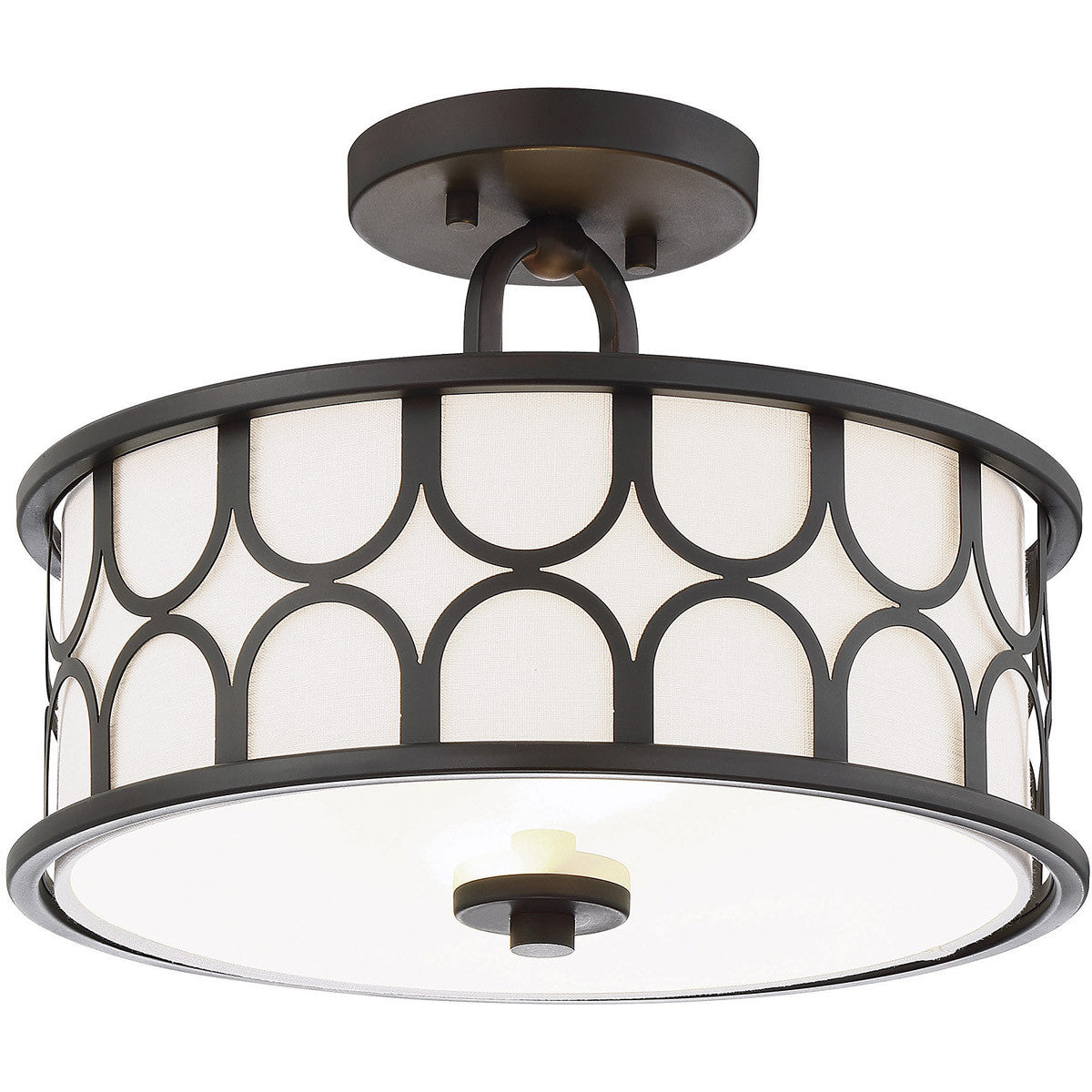 Meridian 2-Light Ceiling Light in Oil Rubbed Bronze M60015ORB