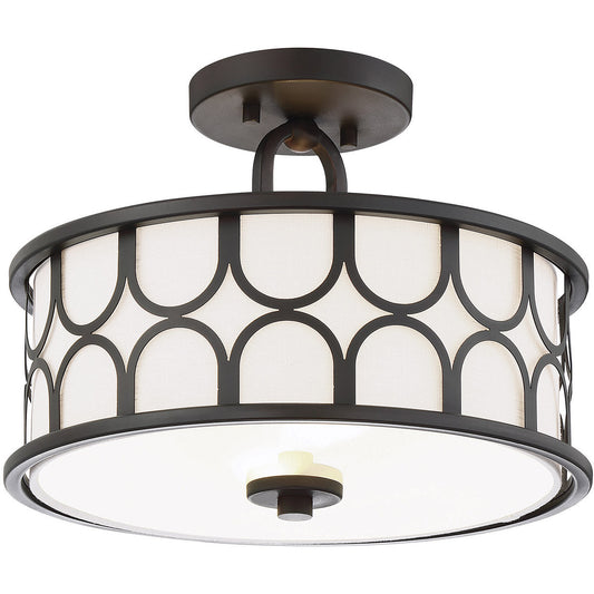 Meridian 2-Light Ceiling Light in Oil Rubbed Bronze M60015ORB