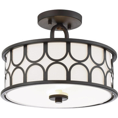 Meridian Lite Trends 2-Light Ceiling Light in Oil Rubbed Bronze M60015ORB