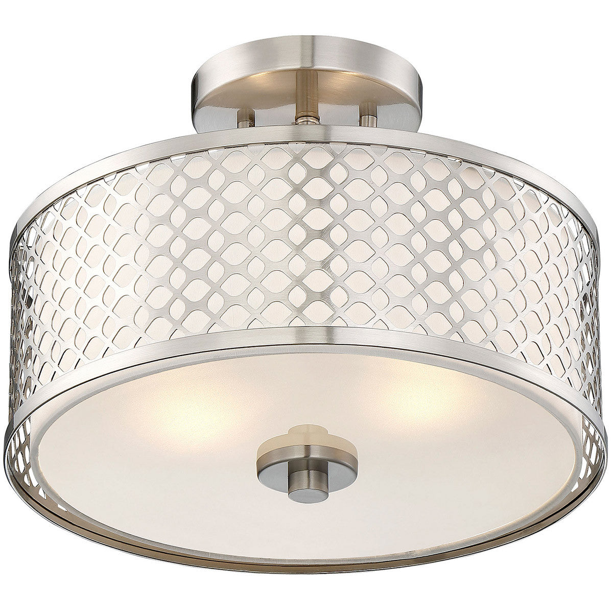 Meridian Lite Trends 2-Light Ceiling Light in Brushed Nickel M60016BN