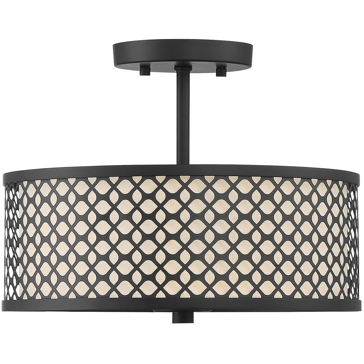 Meridian Lite Trends 2-Light Ceiling Light in Matte Black M60016MBK