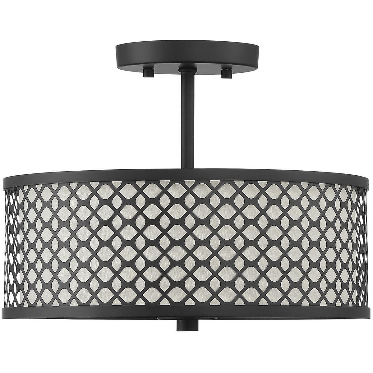 Meridian Lite Trends 2-Light Ceiling Light in Matte Black M60016MBK