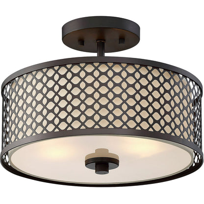 Meridian Lite Trends 2-Light Ceiling Light in Oil Rubbed Bronze M60016ORB