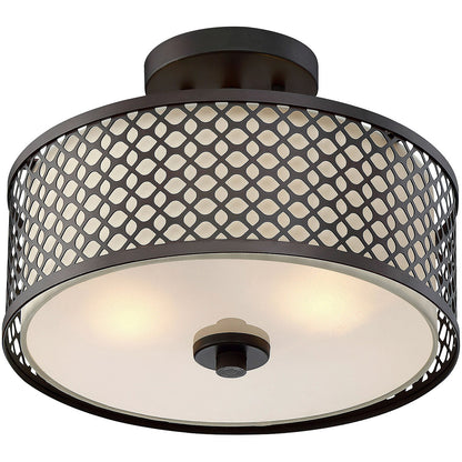 Meridian Lite Trends 2-Light Ceiling Light in Oil Rubbed Bronze M60016ORB