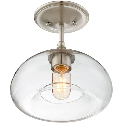 Meridian Lite Trends 1-Light Ceiling Light in Brushed Nickel M60017BN