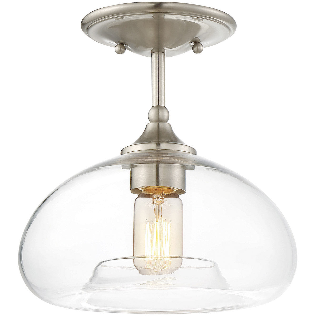 Meridian 1-Light Ceiling Light in Brushed Nickel M60017BN