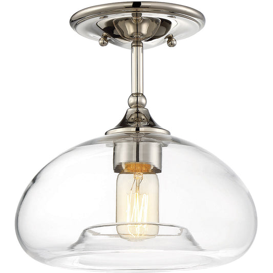 Meridian 1-Light Ceiling Light in Polished Nickel M60017PN