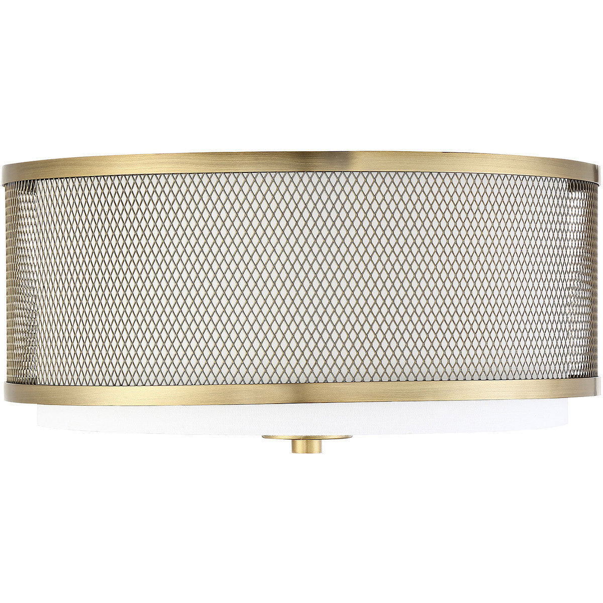 Meridian Lite Trends 3-Light Ceiling Light in Natural Brass M60018NB