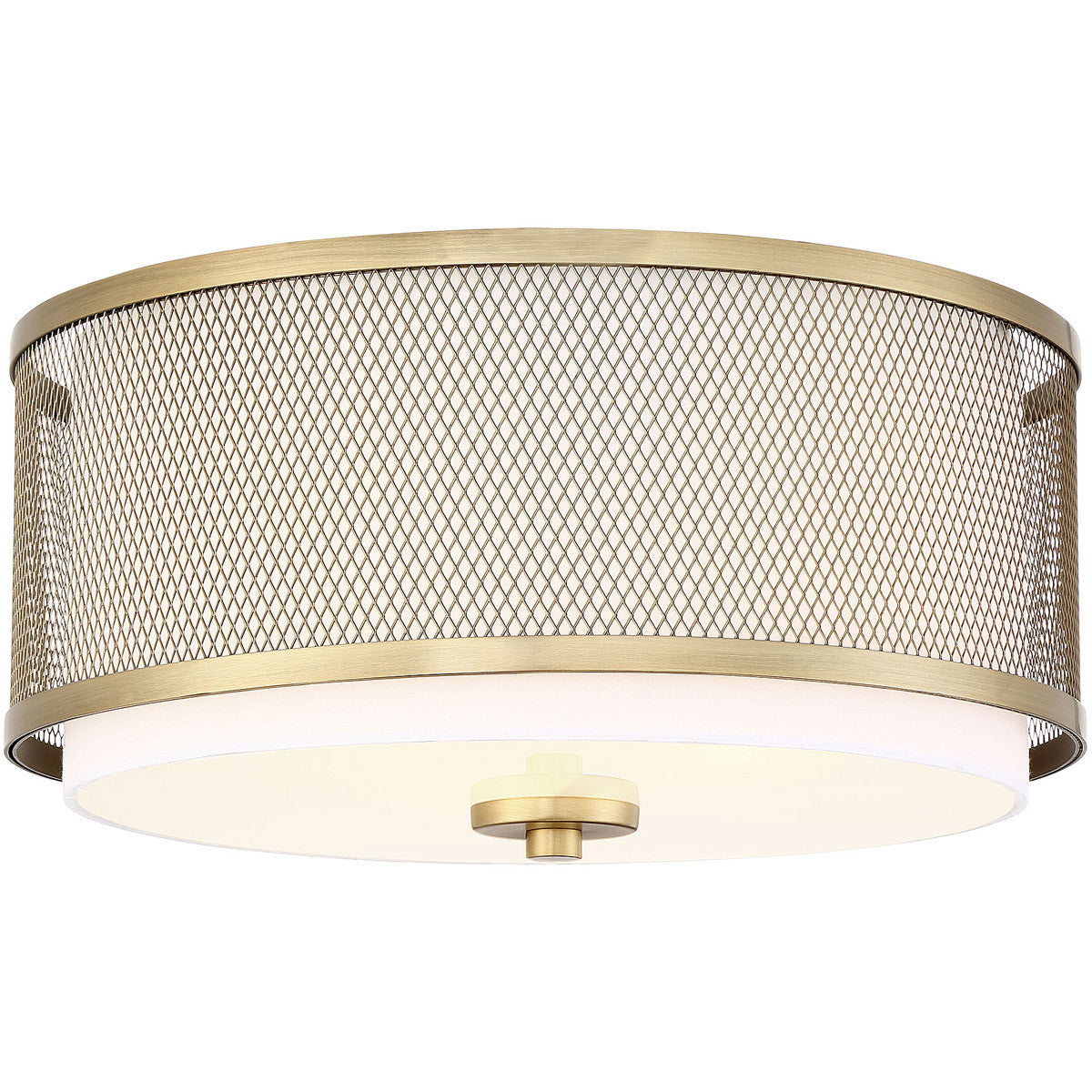 Meridian Lite Trends 3-Light Ceiling Light in Natural Brass M60018NB