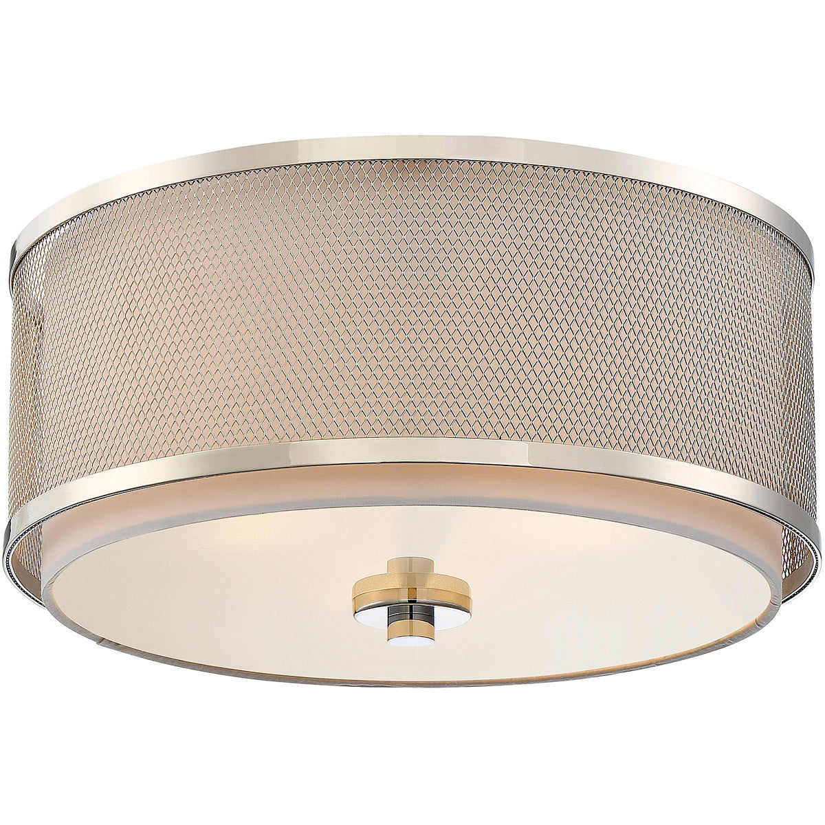 Meridian Lite Trends 3-Light Ceiling Light in Polished Nickel M60018PN