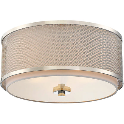 Meridian Lite Trends 3-Light Ceiling Light in Polished Nickel M60018PN