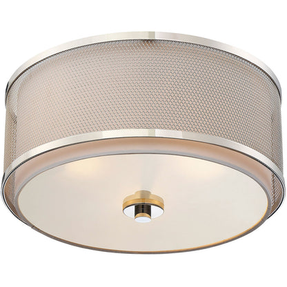 Meridian Lite Trends 3-Light Ceiling Light in Polished Nickel M60018PN