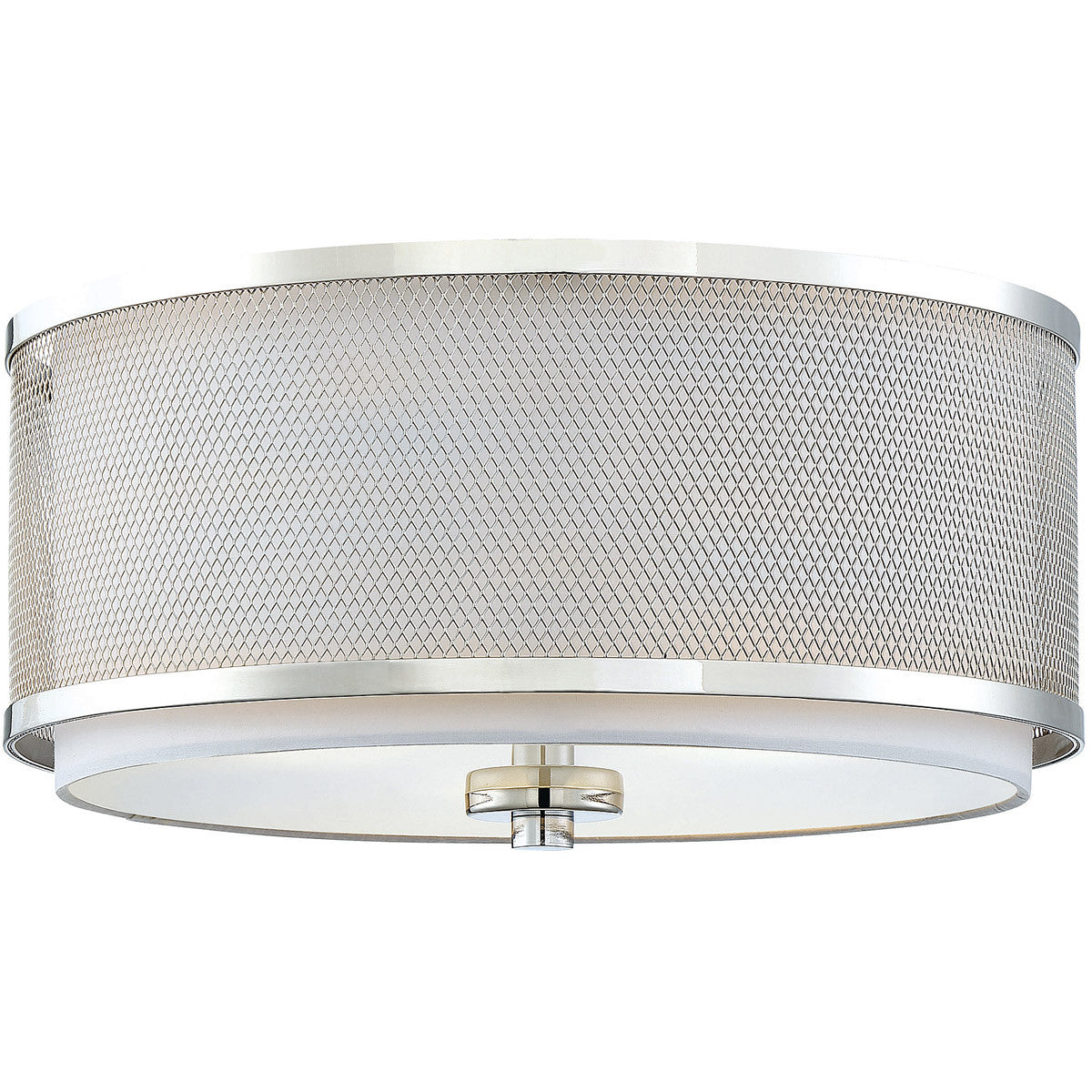 Meridian 3-Light Ceiling Light in Polished Nickel M60018PN