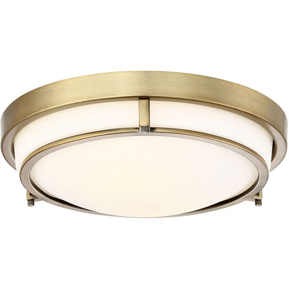 Meridian Lite Trends 2-Light Ceiling Light in Natural Brass M60019NB