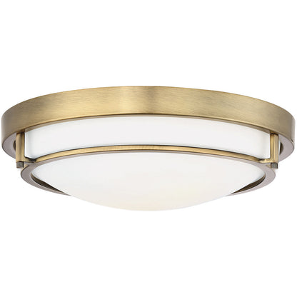 Meridian 2-Light Ceiling Light in Natural Brass M60019NB