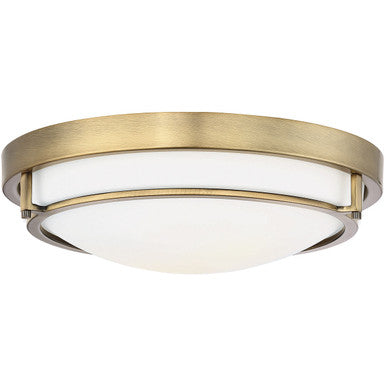 Meridian Lite Trends 2-Light Ceiling Light in Natural Brass M60019NB