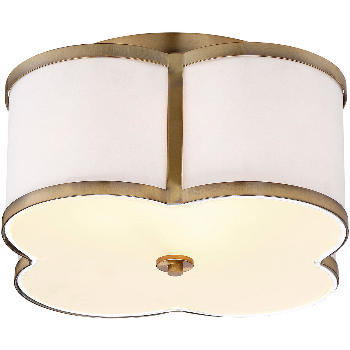 Meridian Lite Trends 3-Light Ceiling Light in Natural Brass M60020NB