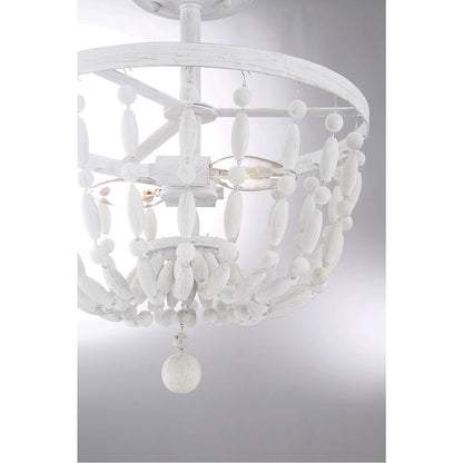 Meridian Lite Trends 2-Light Ceiling Light in Distressed Wood M60028DW