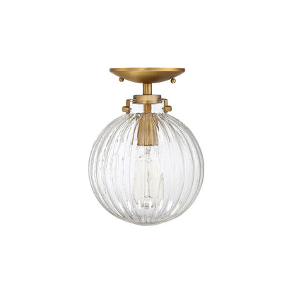 Meridian Lite Trends 1-Light Ceiling Light in Natural Brass M60056NB